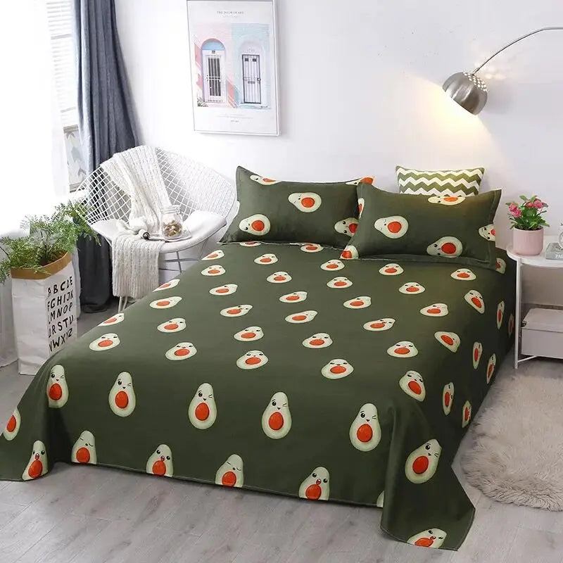 Bed Sheet Winter Thick 100% Cotton Solid Mattress Set – Cozy & Durable Home Bedding