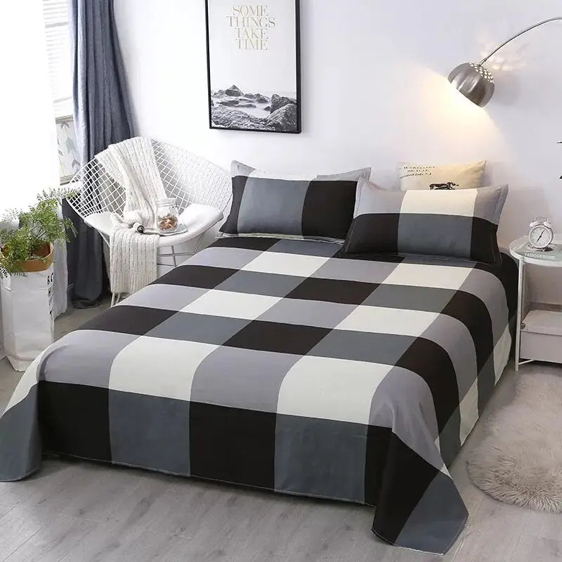 Bed Sheet Winter Thick 100% Cotton Solid Mattress Set – Cozy & Durable Home Bedding