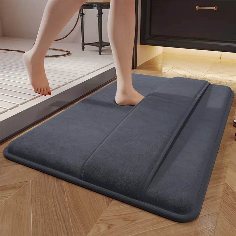 Super Absorbent Floor Mat – Quick Dry Bath Mat for Bathroom & Entryway