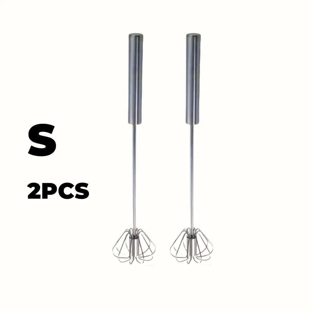 Stainless Steel Egg Beater – Semi-Automatic Hand Mixer for Baking & Cooking
