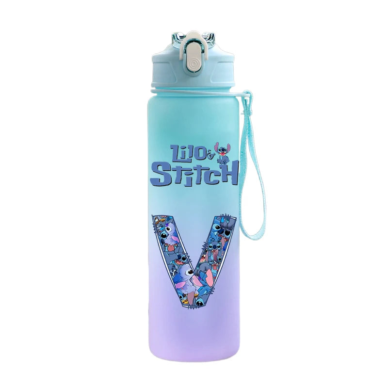 750ML Cartoon Lilo & Stitch Water Bottle – Large Capacity Portable Sport Bottle for Kids