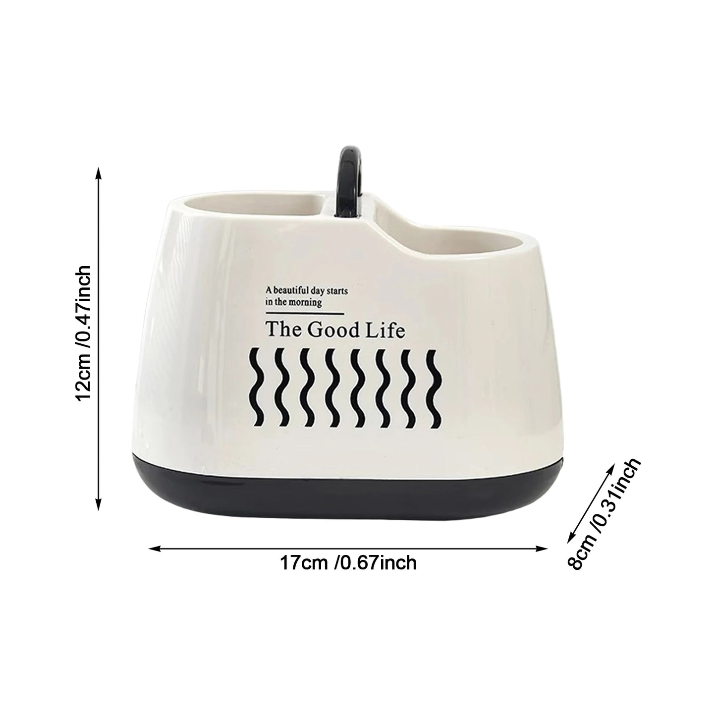 Kitchen Tableware Holder – Plastic Cutlery Storage Box with Drainage Hole