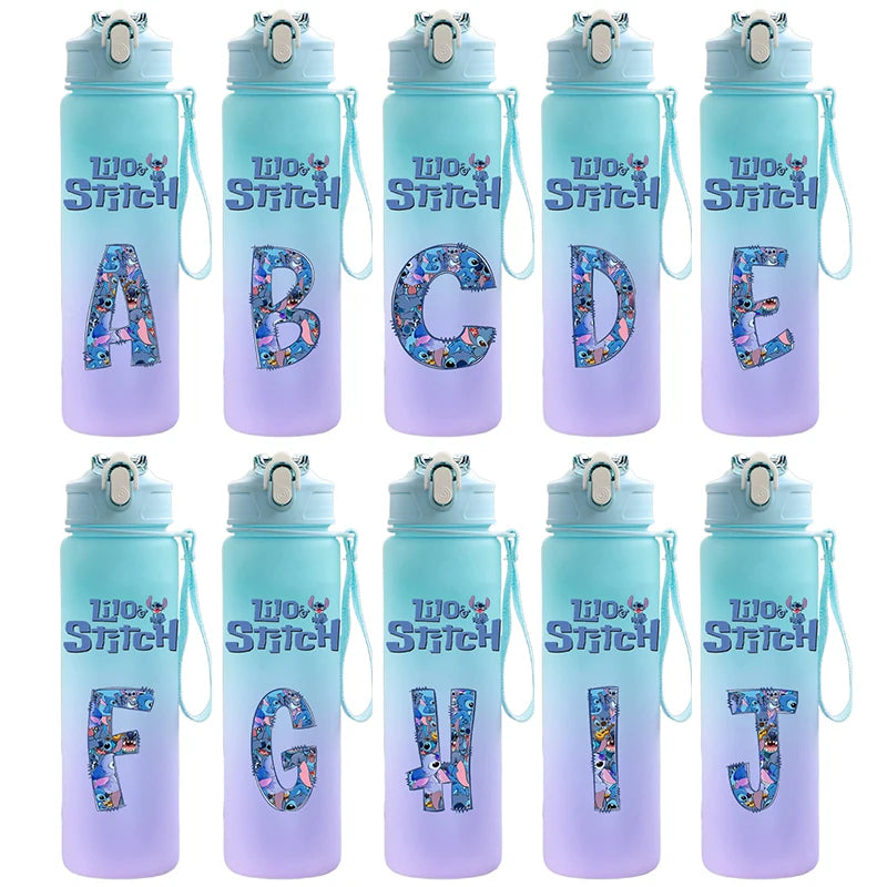750ML Cartoon Lilo & Stitch Water Bottle – Large Capacity Portable Sport Bottle for Kids
