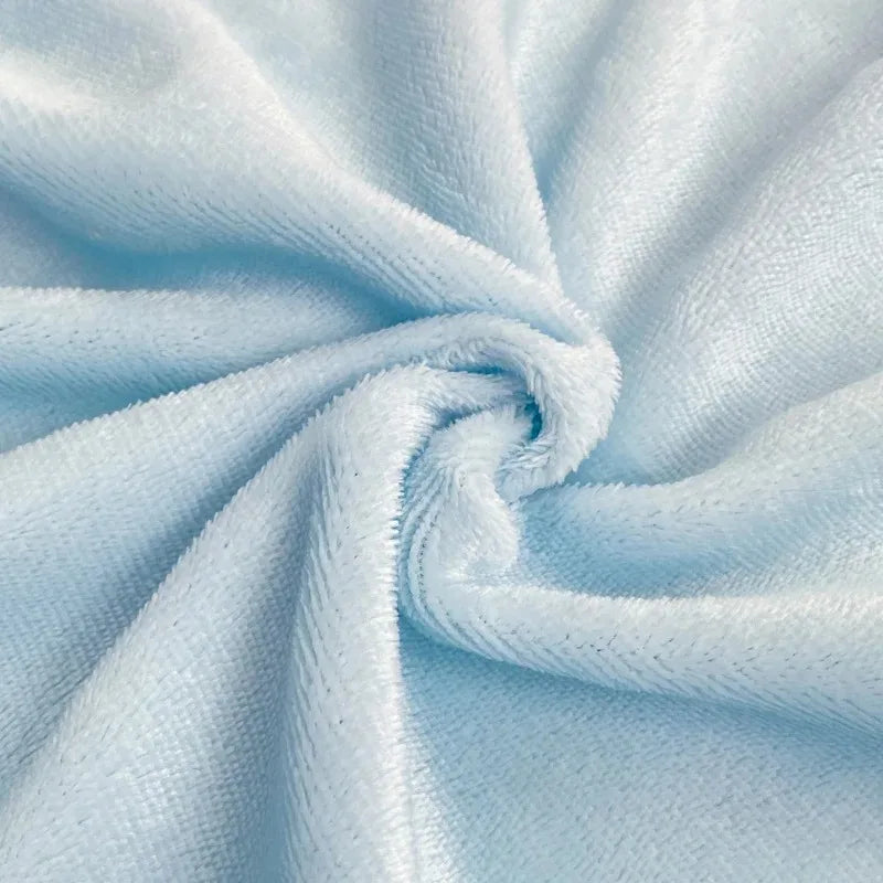 Premium flannel + coral fleece fabric for ultra-soft comfort.
