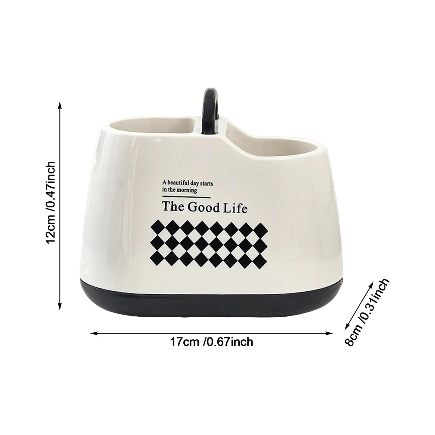 Kitchen Tableware Holder – Plastic Cutlery Storage Box with Drainage Hole
