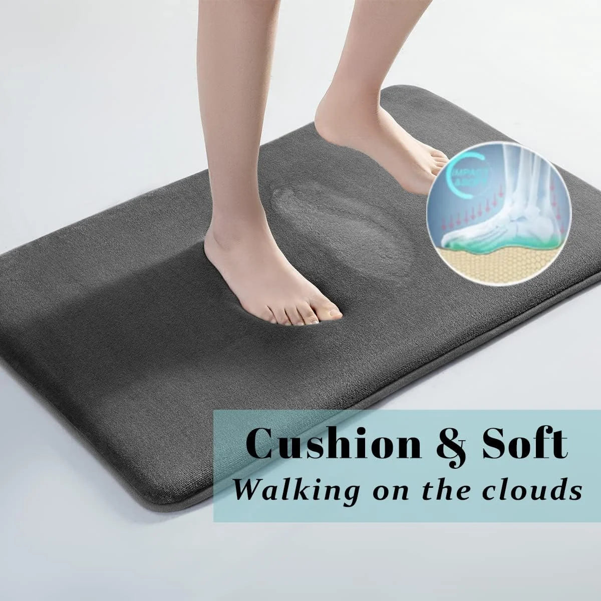Super Absorbent Floor Mat – Quick Dry Bath Mat for Bathroom & Entryway