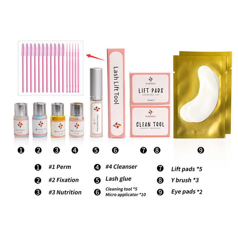 Upgraded ICONSIGN Lash Lift Kit – Eyelash Perm & Lifting Makeup Tool