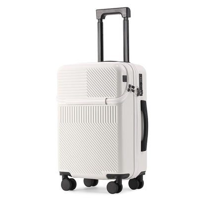 US Multi-Functional Front Fastening Luggage – Large Capacity Travel Suitcase