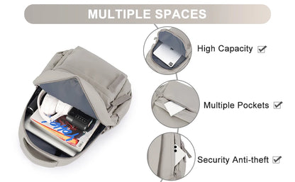 Laptop Backpack for Women – Anti-Theft Work Backpack, School Bag, Nurse Backpack, Bookbag for Teen Girls & Boys (Fits 14-Inch Laptop)