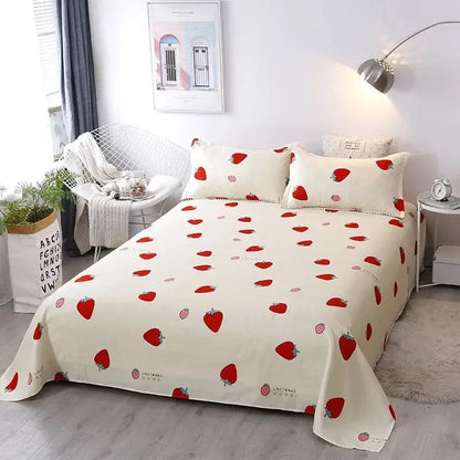 Bed Sheet Winter Thick 100% Cotton Solid Mattress Set – Cozy & Durable Home Bedding