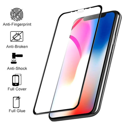 Explosion-Proof Ceramic Screen Protector for iPhone 7–14 Pro Max | Full Cover Soft Film Anti-Scratch Protective Glass