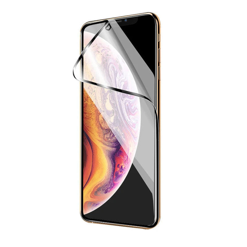 Explosion-Proof Ceramic Screen Protector for iPhone 7–14 Pro Max | Full Cover Soft Film Anti-Scratch Protective Glass