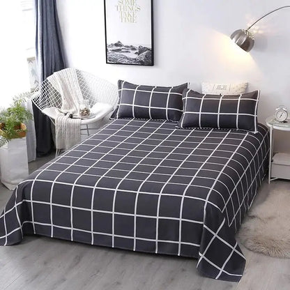 Bed Sheet Winter Thick 100% Cotton Solid Mattress Set – Cozy & Durable Home Bedding