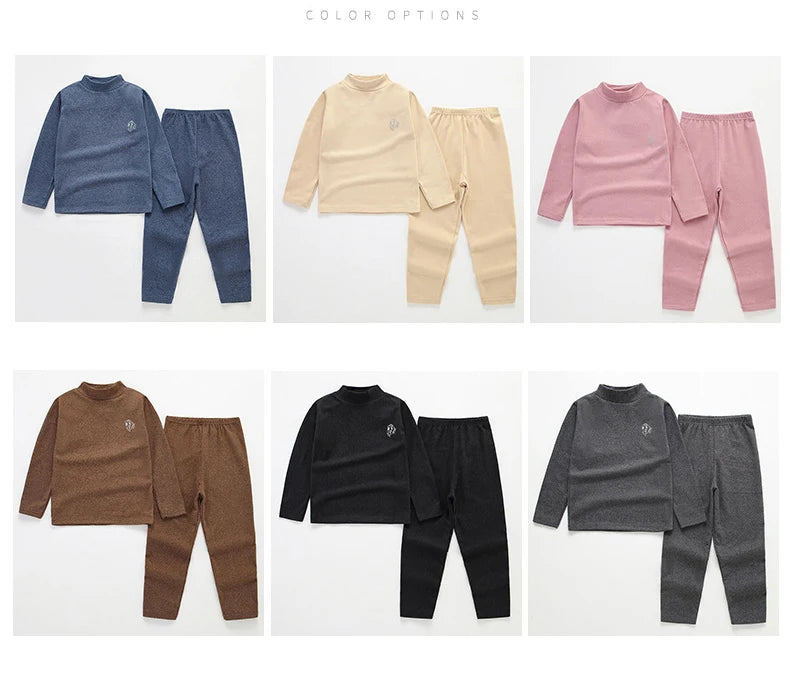Kids Thermal Underwear Set – Autumn Winter Baby & Toddler Pajamas | Warm Sleepwear Clothing