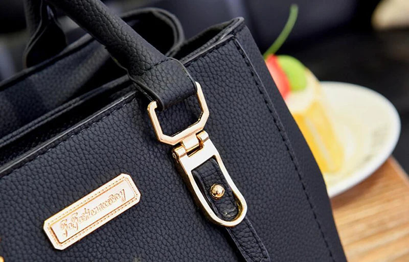 Women’s Beading Pendant Handbag – Embossed Shoulder Bag & Messenger Bag with Hairball Accessory