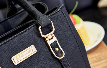 Women’s Beading Pendant Handbag – Embossed Shoulder Bag & Messenger Bag with Hairball Accessory