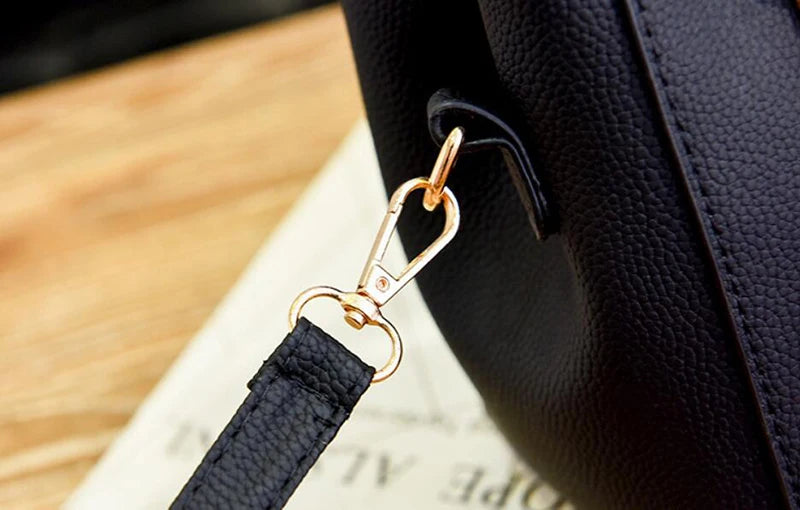 Women’s Beading Pendant Handbag – Embossed Shoulder Bag & Messenger Bag with Hairball Accessory
