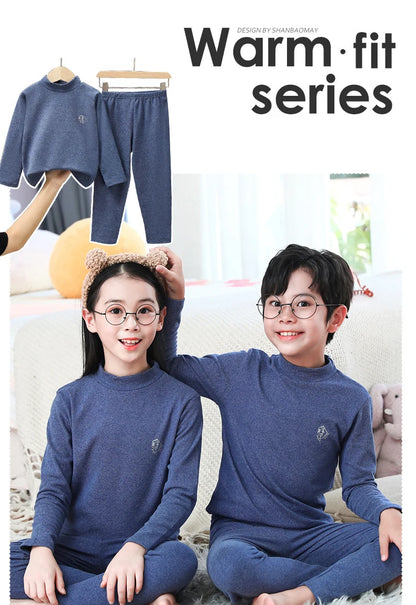 Kids Thermal Underwear Set – Autumn Winter Baby & Toddler Pajamas | Warm Sleepwear Clothing