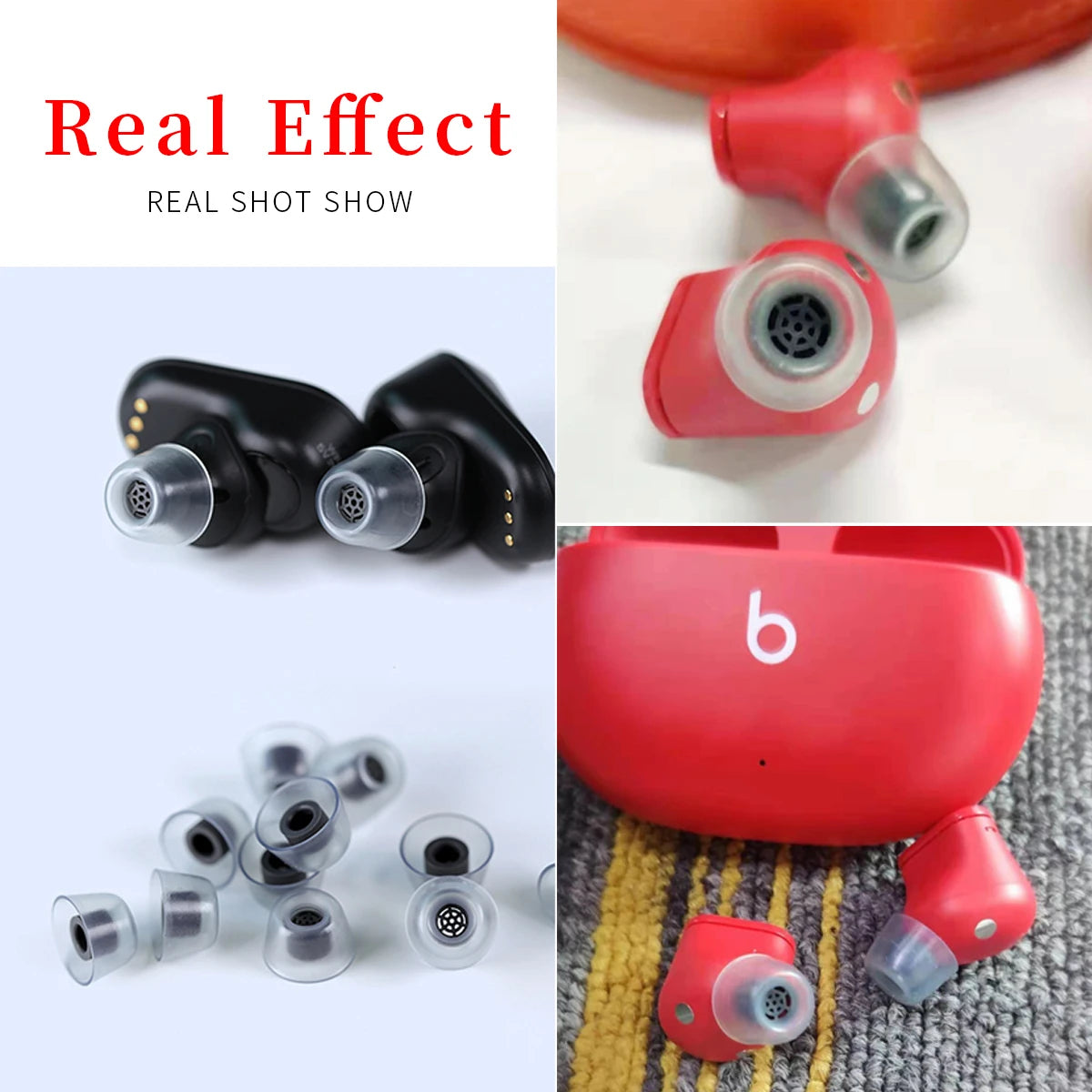 Premium Latex Ear Tips for Beats Studio Buds