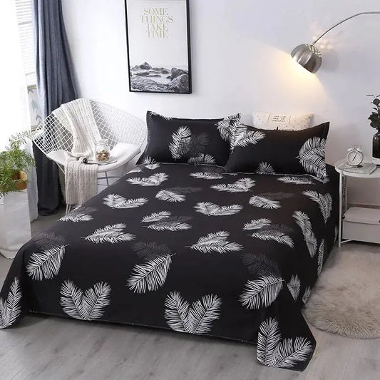 Bed Sheet Winter Thick 100% Cotton Solid Mattress Set – Cozy & Durable Home Bedding