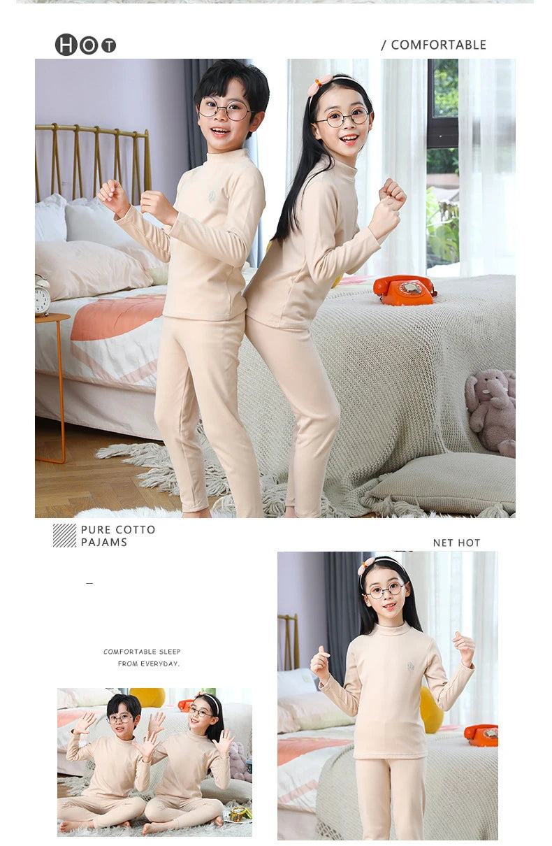 Kids Thermal Underwear Set – Autumn Winter Baby & Toddler Pajamas | Warm Sleepwear Clothing