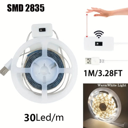 LED Strip Light with Motion Sensor – USB Powered Dimmable Lighting
