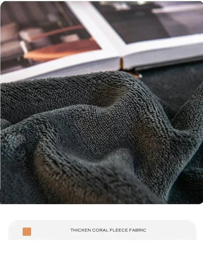 Soft Warm Plush Fitted Sheet – Elastic Mattress Cover Fluffy Coral Fleece Bed Linen for Winter, Luxury Double Bed Bedding