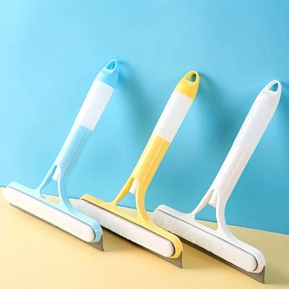 3-in-1 Multi-Function Glass Cleaning Tool with Water Spray | Household Window & Mirror Scraper