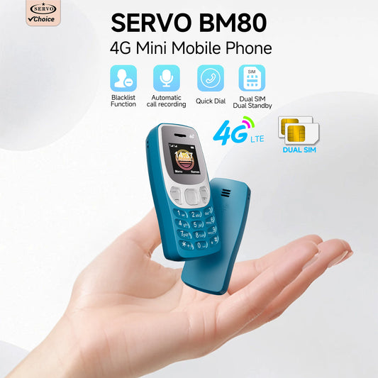 4G LTE Mini Mobile Phone – Dual SIM, Auto Redial, Call Recorder, Music Player, Blacklist Function