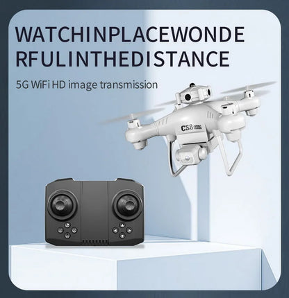 CS8 Mini Drone 4K HD Dual Camera – Professional Quadcopter with Obstacle Avoidance & 360° RC ESC Control