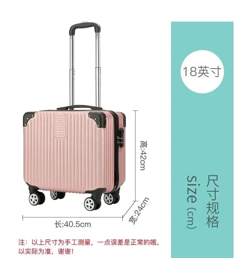 Travel Boarding Suitcase – Japanese-Style Retro Lightweight Trolley Case with Password Lock, Student Carry-On Luggage