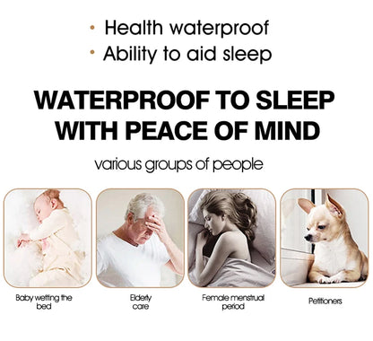 Waterproof Mattress Topper | Quilted Protector Pad | Elastic Band Fitted Bedspread | Winter Mattress Cover for Single & Double Beds (140/160 cm)