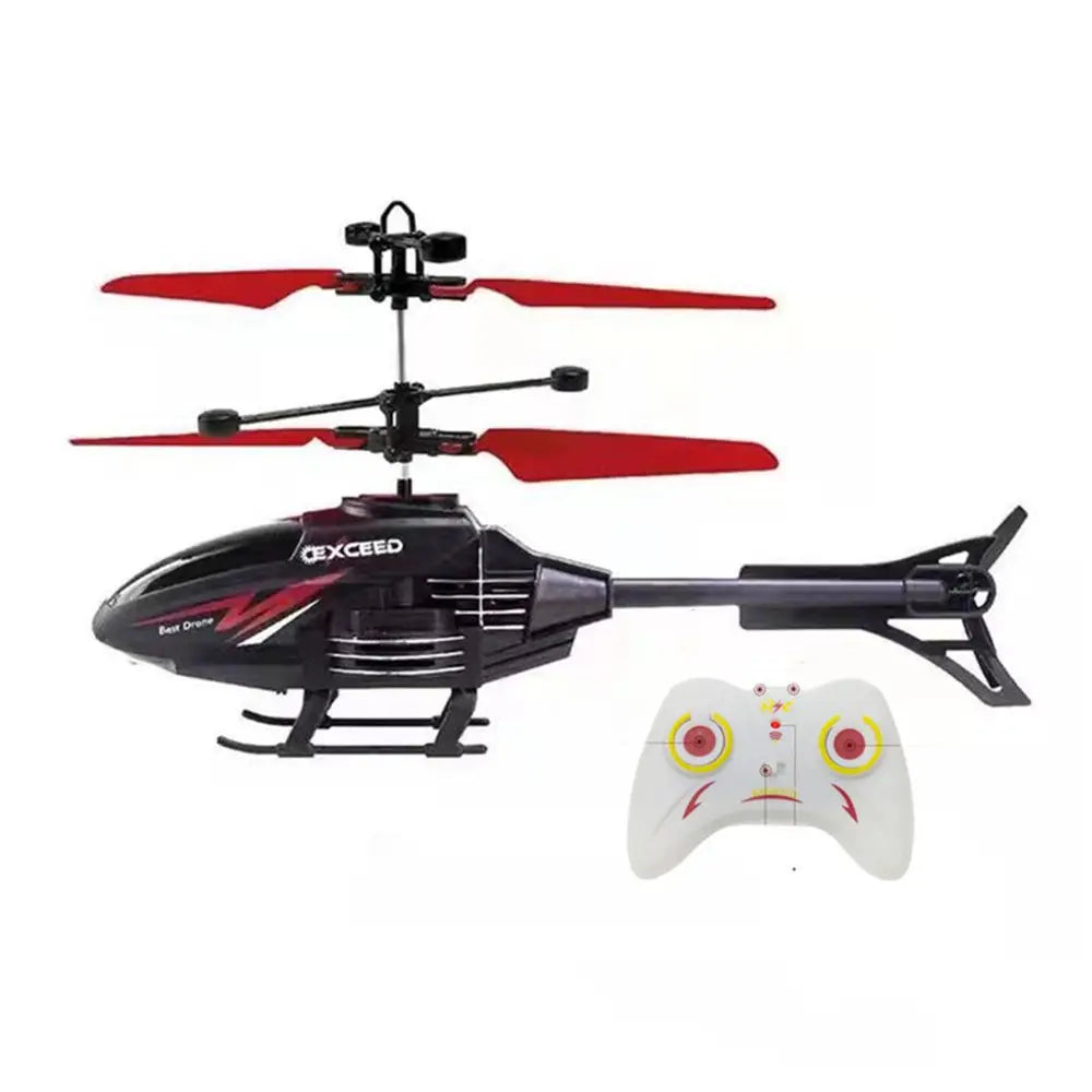 Mini Remote Control Flying Helicopter Toy – Rechargeable Infrared Sensor Drone Plane with USB Charging