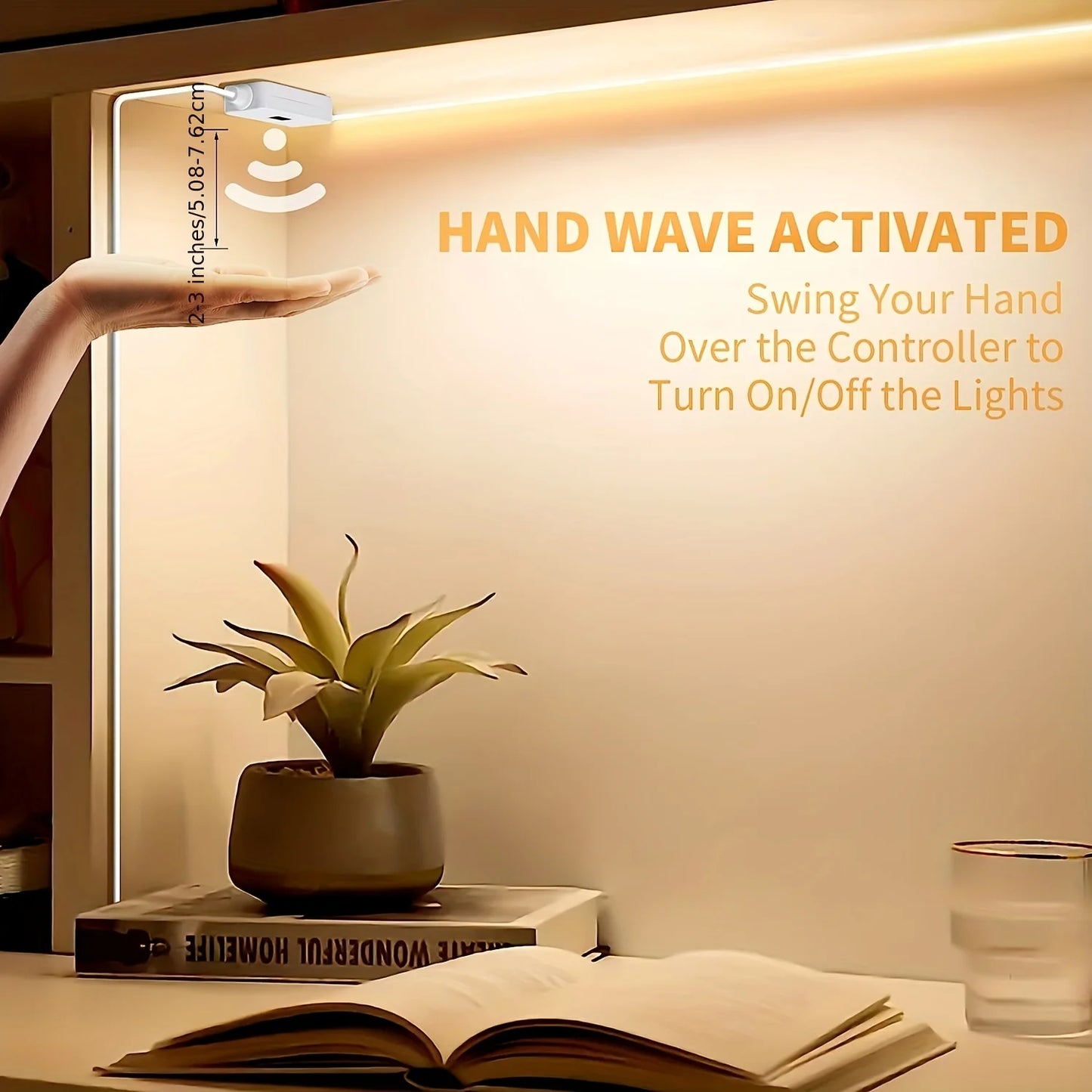 LED Strip Light with Motion Sensor – USB Powered Dimmable Lighting