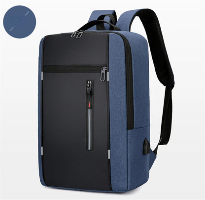 Waterproof Business Backpack for Men – USB Charging 15.6” Laptop Bag, Large Capacity School & Travel Backpack