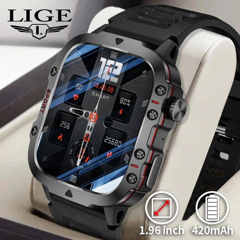 LIGE Outdoor Smart Watch Men – 2.01