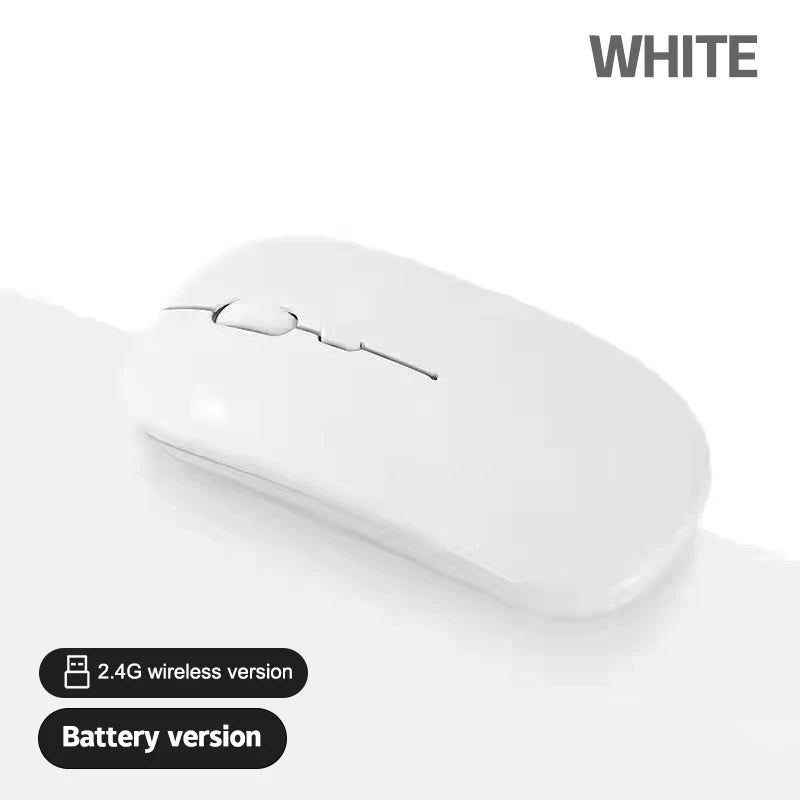 Portable Wireless Mouse Bluetooth 2.4GHz Dual Mode | Silent Ergonomic Mouse for Laptop, PC & MacBook