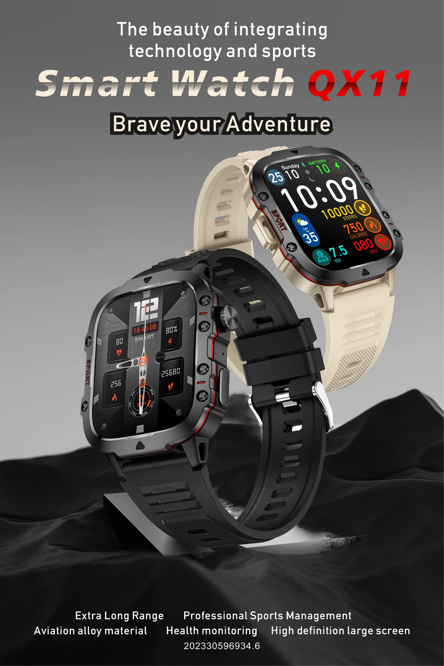 LIGE Outdoor Smart Watch Men – 2.01" Screen, Waterproof, Bluetooth Call & AI Voice for Android & iOS