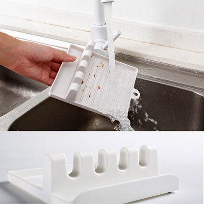 Kitchen Spoon Holder & Spatula Rack Organizer | Non-Slip Chopsticks Holder for Neat & Tidy Cooking Space