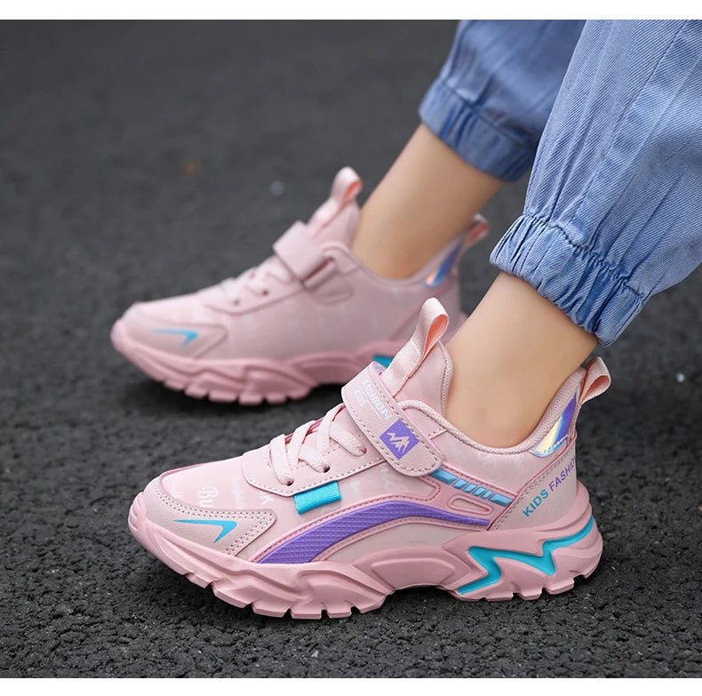 Kids Girls Running Shoes – Breathable, Non-Slip Sneakers for School, Sports & Outdoor Activities