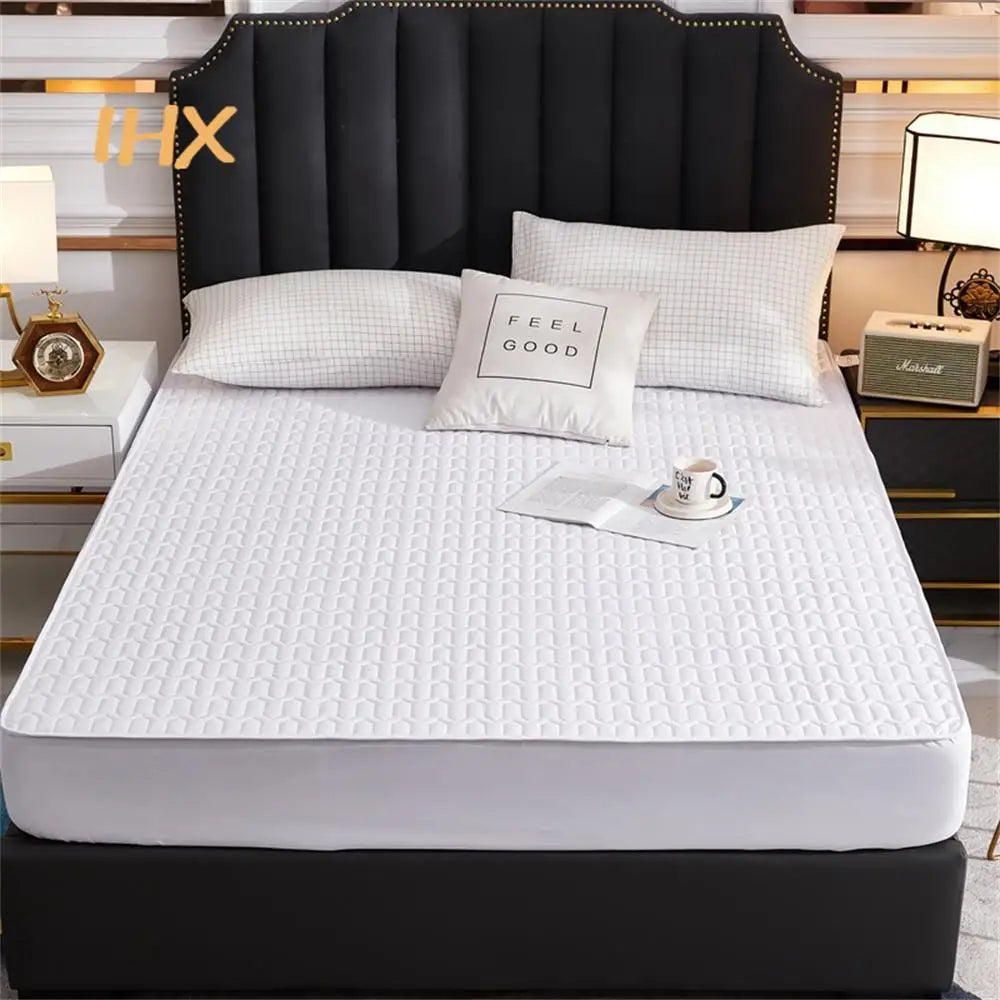 Waterproof Thicken Mattress Pad Protector | Skin-Friendly Durable Fitted Sheet Bed Cover | Latex Mat Cover 150x200 / 160x200 / 180x200