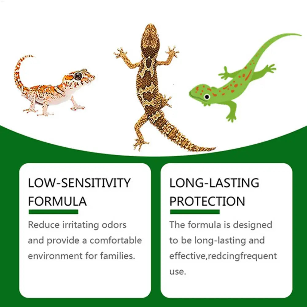 Gecko Repeller Outdoor Reptile Prevention Gel | Natural Lizard Repellent Fast-Acting Gecko Bait for Home, Lawn & Porch