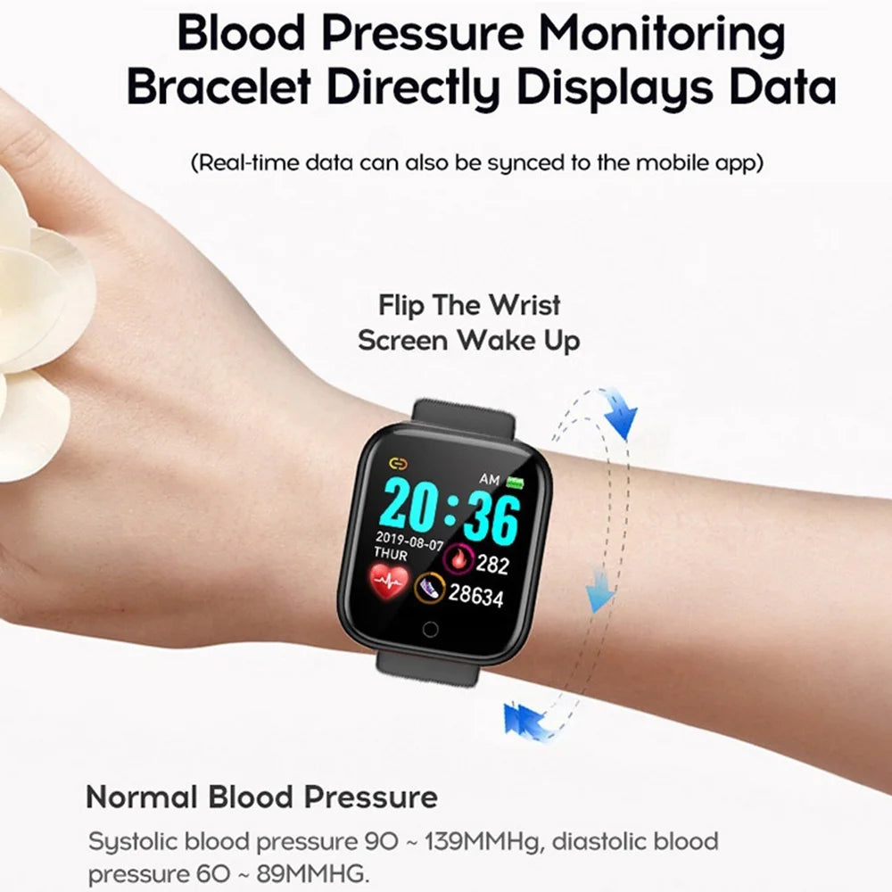 Smart Watch 2025 – Bluetooth Sports Fitness Tracker with Music Control, Sleep & Step Monitor for Men & Women
