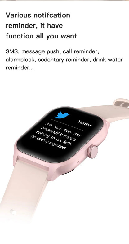 Smart Watch 2025 – Bluetooth Calling, Fitness Tracker & Music Control for Android & iOS