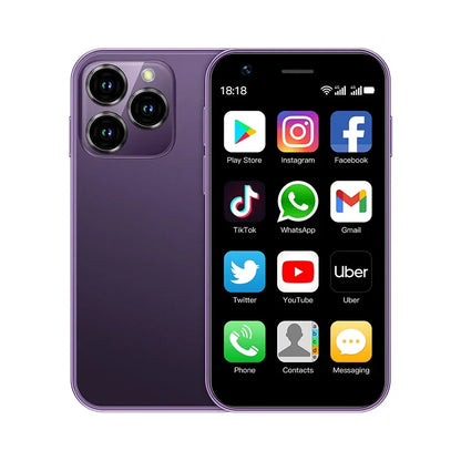 Mini 4G LTE Android 10 Smartphone | 3GB RAM 64GB ROM | 3" Display | 5MP Camera | Dual SIM | Play Store & WhatsApp