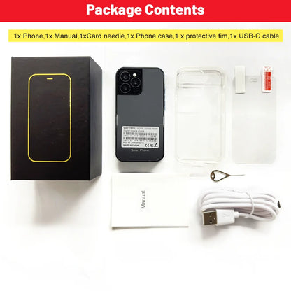 Mini 4G LTE Android 10 Smartphone | 3GB RAM 64GB ROM | 3" Display | 5MP Camera | Dual SIM | Play Store & WhatsApp