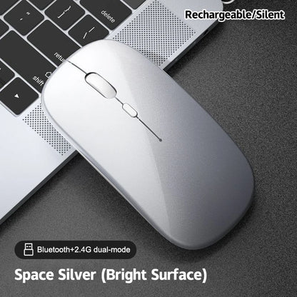 Portable Wireless Mouse Bluetooth 2.4GHz Dual Mode | Silent Ergonomic Mouse for Laptop, PC & MacBook