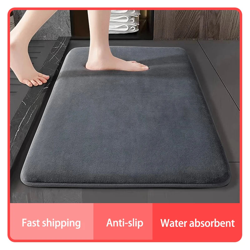 Super Absorbent Floor Mat – Quick Dry Bath Mat for Bathroom & Entryway