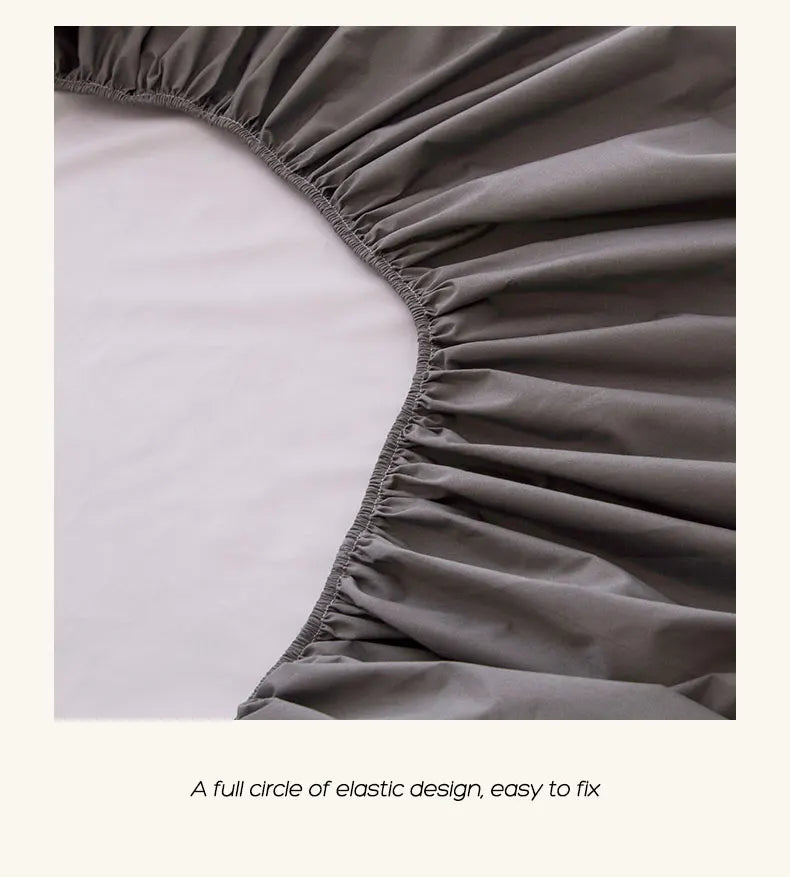 Waterproof Fitted Bed Sheet With 360 Elastic Band Bedsheet Bedspreads for Single Double King Queen Size Mattress Protector Cover