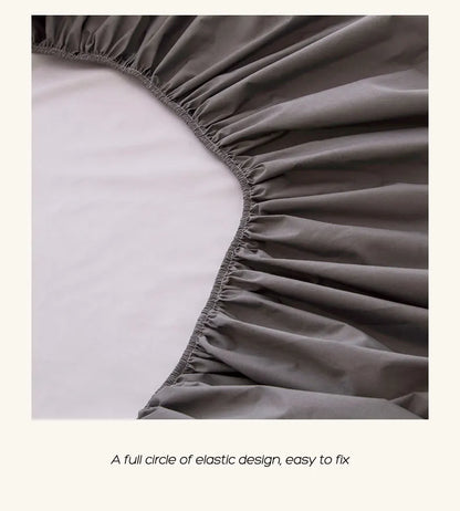 Waterproof Fitted Bed Sheet With 360 Elastic Band Bedsheet Bedspreads for Single Double King Queen Size Mattress Protector Cover